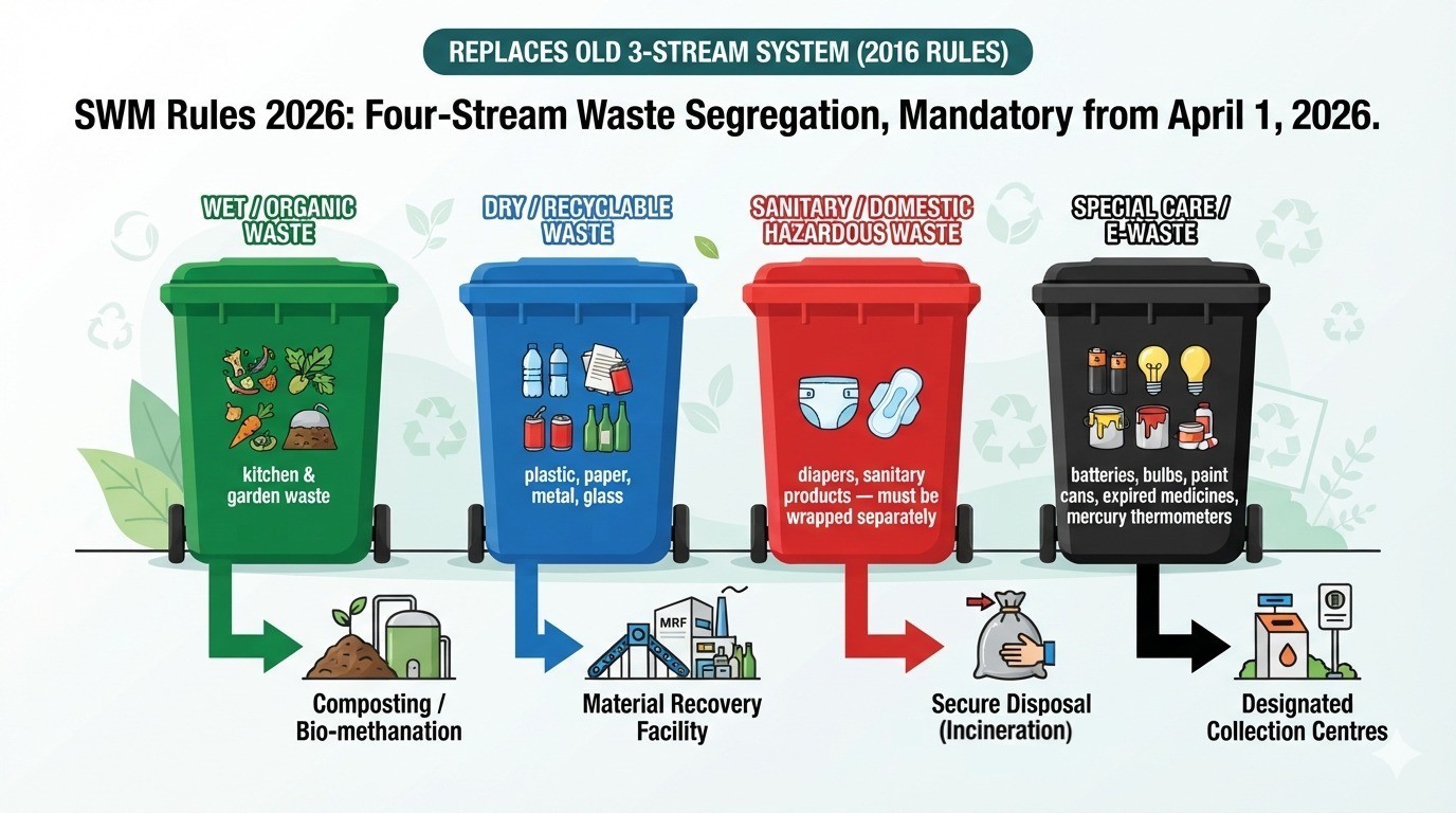 Four-Stream Waste Segregation